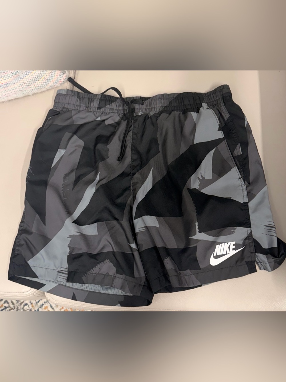 Nike Men’s Black & Gray Camo Shorts